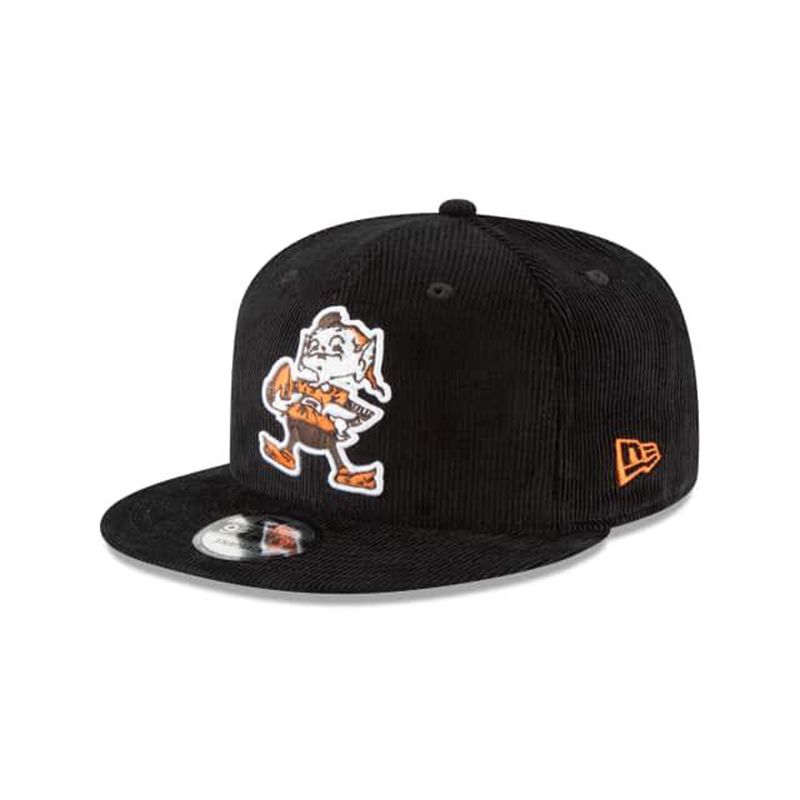 NFL Cleveland Browns Corduroy 9Fifty Snapback (DQT6096) - Black New Era Caps